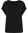 NS309 Native Spirit Ladies Roll-Up Sleeve T-Shirt Black colour image